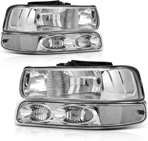 Miniatura 7 de AUTOSAVER88 Conjunto de faros halógenos compatible con Chevy Silverado 1999-2002 1500 2500/2001 2002 Chevy Silverado 1500HD 2500HD 3500/2000-2006