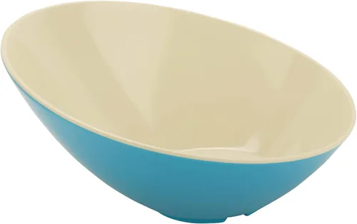 Miniatura 36 de G.E.T. B-792-W - Cuenco en ángulo para servir en cascada para ensaladas, arroz y postre, 24 onzas / 9.25 pulgadas, color blanco