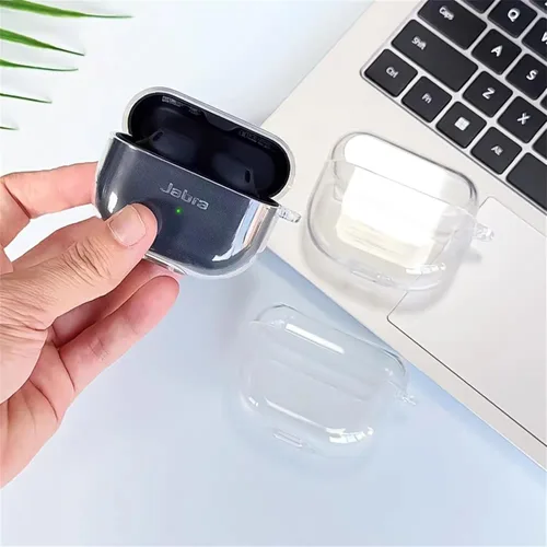 Miniatura 2 de DAYJOY Paquete de 2 fundas transparentes de TPU suave compatibles con Jabra Elite 10/Elite 8 Active/Elite 8 Active Gen 2/Elite 10 Gen 2, funda