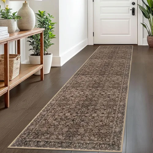Miniatura 40 de SIILOOM Alfombra antideslizante de pasillo moderna de 2 x 5, súper suave, para pasillos, decoración para cocina, alfombras para pasillos sin 2-Verde