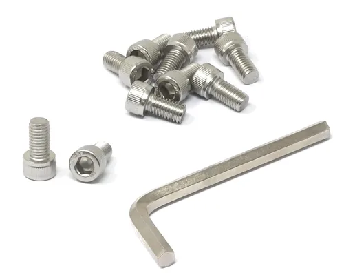 Miniatura 128 de iexcell 25 piezas M4 x 60/65/70/75/3.150 in paso de rosca 0.028 in acero inoxidable 304 cabeza hexagonal Tornillos Tornillos surtido Kit