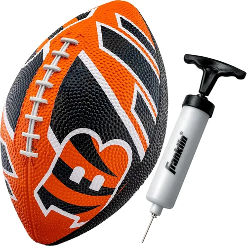 Miniatura 22 de Franklin Sports NFL Team Footballs - Rubber Youth Mini Balls for All Teams - Kids 8.5" Football + Air Pump Sets - Official NFL Licensed