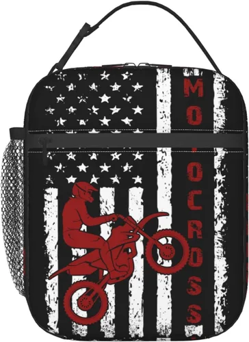 Miniatura 33 de Miaoquhe Lonchera de béisbol para hombres, bolsa de béisbol con bandera estadounidense para mujeres, bolsa de almuerzo para niños, bolsa de almuerzo