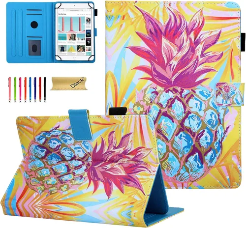 Miniatura 27 de Dteck Funda universal para tablet de 7.9 a 8.4 pulgadas, funda plegable de piel con tapa para Onn de 8 pulgadas, Samsung Galaxy Tab 8.0 pulgadas 8.4