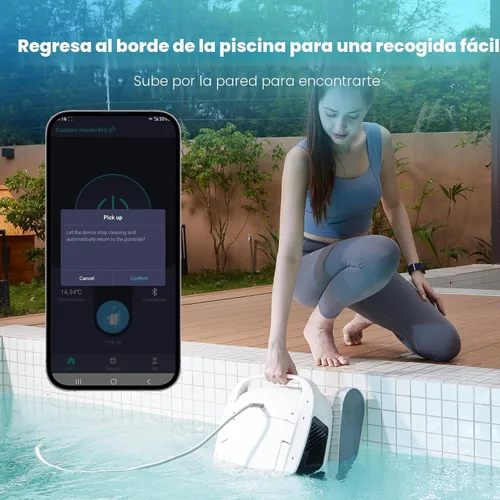 Miniatura 8 de Chasing Hydro 4 - Aspiradora de piscina enterrada Robot de piscina con cable de 50 pies para limpieza de pisos, paredes y líneas de flotación