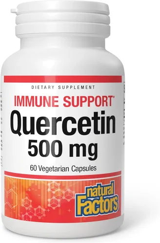 Natural Factors Quercetina - Suplemento antioxidante para apoyo a la salud respiratoria y pulmonar - Suplemento de quercetina ayuda a la salud y