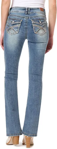 Miniatura 2 de WallFlower Jeans elásticos Insta para mujer con corte de bota y curvas