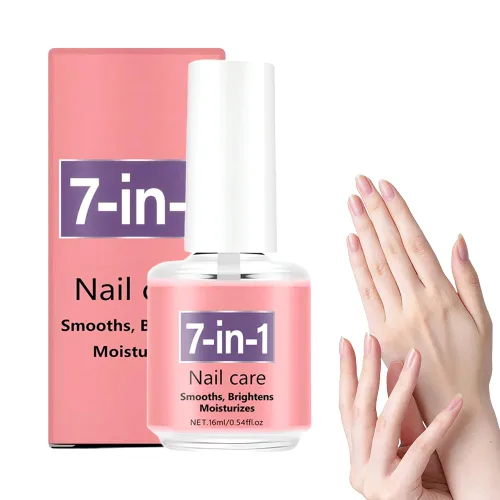 Esmalte de uñas de secado rápido, aceite de queratina 7 en 1 para el cuidado de uñas de secado rápido, aceite de fortalecimiento de uñas de secado