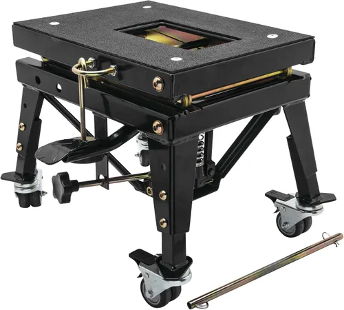 Miniatura 2 de BikeMaster MX - Elevador de tijera con ruedas, color negro