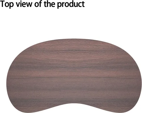 Miniatura 8 de Mesa auxiliar plegable, mesa de centro moderna de mediados de siglo irregular, mesa plegable de riñón, mesas de centro pequeñas de granja, mesa Nogal