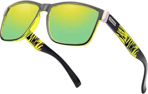 Miniatura 19 de Gafas de sol deportivas polarizadas para hombre Ciclismo Correr Pesca Golf Moda Gafas de sol Mujeres HD6009 C11 Azul Naranja Montura Azul Espejo