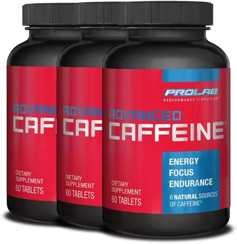 Miniatura 7 de ProLab Nutrition Advanced Caffeine 200 mg, tabletas de cafeína natural de acción rápida con extracto de té verde, energía limpia, enfoque mental
