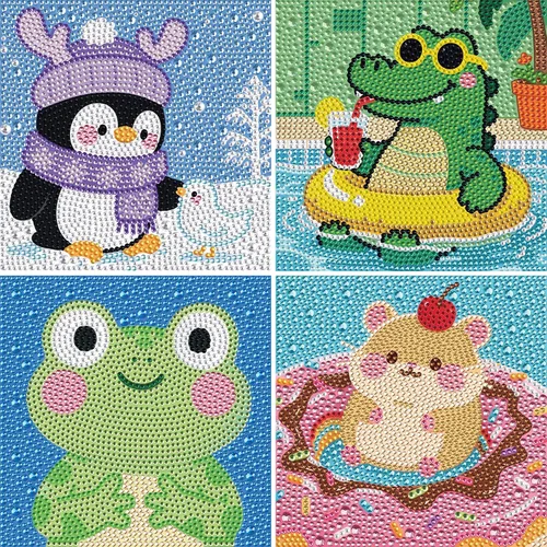 Miniatura 15 de UiSdfuy Kits de arte de diamantes para niños, artes y manualidades de 8, 9, 10, 11 y 12 años, arte de diamantes para niños, arte de gemas paquete