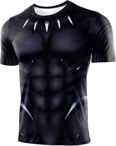 Miniatura 2 de Dimplier Camisetas deportivas de compresión para hombre, de manga corta, para entrenamiento atlético