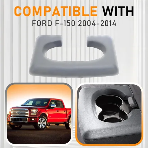 Miniatura 2 de Almohadilla de repuesto para portavasos de consola central compatible con Ford F-150 2004-2014 Piezas de consola central, almohadilla de repuesto