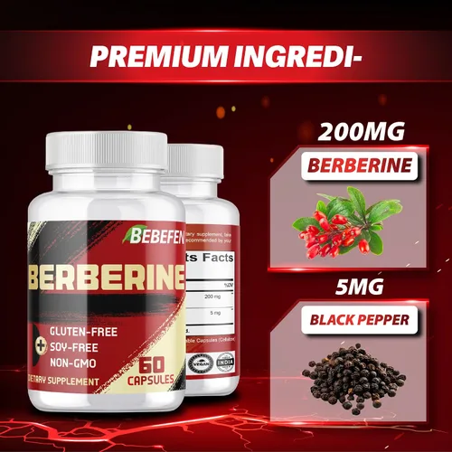 Miniatura 5 de Suplemento Berberina HCL - 60 Cápsulas - Sin OMG Sin gluten