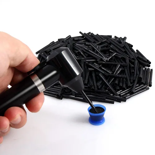 Miniatura 3 de Mezclador de tinta Máquina mezcladora de pigmentos para tatuajes con 100 piezas de varillas mezcladoras de color de cejas maquillaje tatuaje Negro