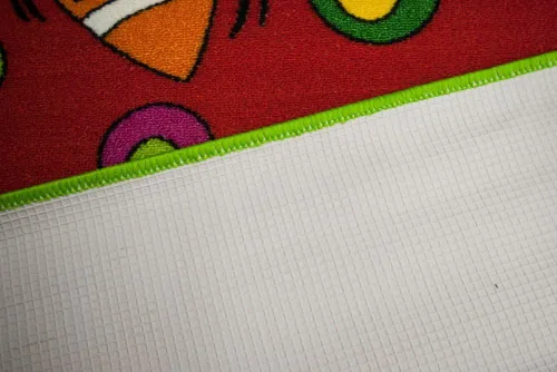 Miniatura 2 de Abc Shapes tapete para niño con diseño de letras para aprendizaje del alfabeto, Sintético, Rojo (Sport Red)
