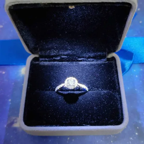 Miniatura 3 de GBYAN Velvet Ring Box with LED Light Jewelry Display Gift Box for Proposal,Engagement, Wedding