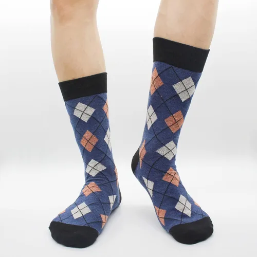 Miniatura 16 de TOEJYJ Calcetines de vestir divertidos para hombre, paquete de calcetines casuales divertidos, coloridos calcetines de algodón a rayas, talla 10-13