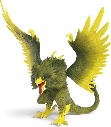 Miniatura 9 de Schleich Eldrador Creatures - Figura de acción de 17,8 cm de águila de fuego - Figura de grifo de lava con alas móviles para niños y niñas - Figuras