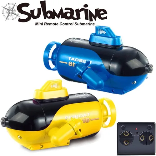 Miniatura 4 de GoolRC Mini submarino de control remoto, juguete submarino RC de 4 canales de control remoto de juguete adelante/buceo, atrás/superficie, giro a