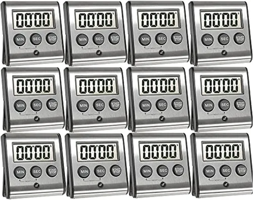Miniatura 6 de Elegante temporizador digital de cocina – Modelo de acero inoxidable eT-23, parte trasera magnética súper fuerte, alarma fuerte, pantalla grande