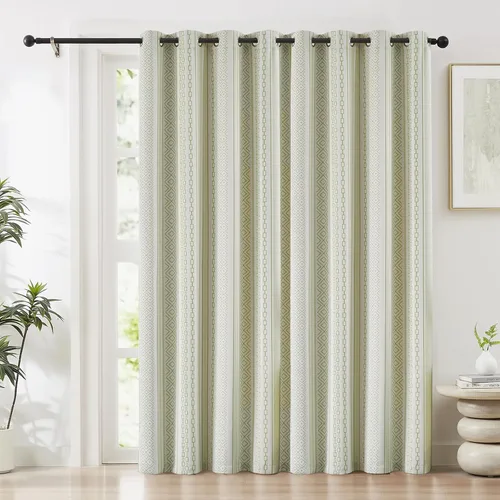 Miniatura 36 de Melodieux Cortinas bohemias 80% opacas de 63 pulgadas de largo para dormitorio, sala de estar, oscurecimiento de sala de estar, cortinas