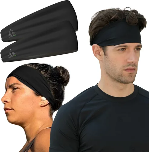 Miniatura 25 de Bandas de sudor Temple Tape - Diademas de entrenamiento para mujeres y hombres - Bandas de sudor para hombres - Bandas de sudor para deportes