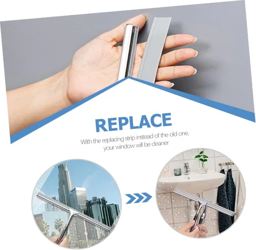 Miniatura 9 de Zerodeko Limpiaparabrisas Home 2pcs Reemplazo de la tira del limpiaparabrisas de cristal para la limpieza del hogar