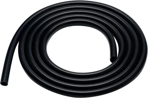 Tubo de silicona de 3/8" DI × 1/2" DE - 5FT Manguera flexible negra de grado alimenticio, tubo de silicona pura suave para elaboración casera de