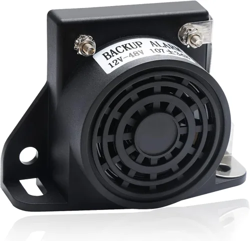 Miniatura 7 de Alarma de Respaldo 12V-24V 110±3DB, Alarma de Respaldo Impermeable con Zumbador para Camiones, Montacargas, Furgonetas, Equipo Pesado
