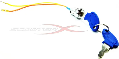 Miniatura 3 de Interruptor de encendido de 2 cables con 2 teclas, se adapta a muchos scooters de gas y eléctrico, Go Kart y bicicletas de bolsillo [1101]