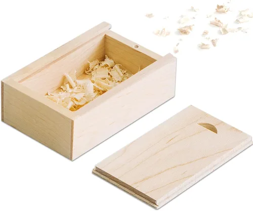 Miniatura 9 de Caja de regalo de madera pequeña personalizada con tapa deslizante, caja USB de recuerdo de madera personalizada con grabado láser con nombre