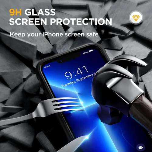 Miniatura 5 de Miracase Funda Magnética para iPhone 13 Pro Max de 6.7 pulgadas, (Compatible con MagSafe) Funda Protectora Transparente de Cuerpo Completo Mejorada