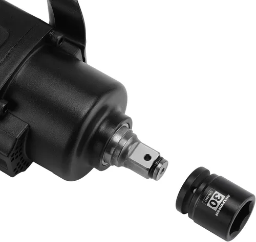 Miniatura 6 de MIXPOWER Zócalo de impacto poco profundo de 3/4", 1.181 in, CR-MO, métrico, 6 puntos, tuerca de eje de grado de impacto para una fácil extracción