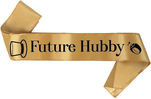 Miniatura 4 de Future Wifey & Future Hubby – Bride to Be & Groom to Be Suministros de banda para despedida de soltera y despedida de soltero, juego de 2 piezas