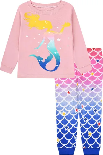 Miniatura 2 de Joyond Pijamas para niñas y niños pequeños, ropa de dormir de algodón