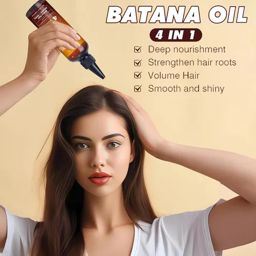 Miniatura 4 de Aceite de batana para el crecimiento del cabello, aceite de batana 4 en 1, semillas de calabaza, romero y ricino, nutre el cabello para hombres