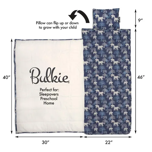 Miniatura 2 de Bulkie - Tapete para siesta para niños, para guardería y preescolar, se pliega para llevar en la espalda, osos