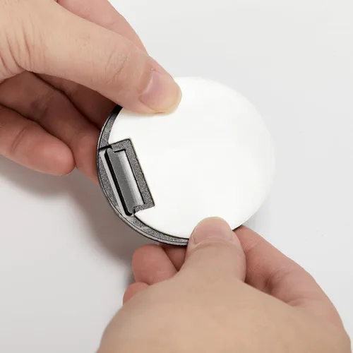 Miniatura 6 de INIRET Tope de puerta negro para montaje en suelo, tope de puerta magnético invisible ajustable en altura, cierre de puerta para parte inferior