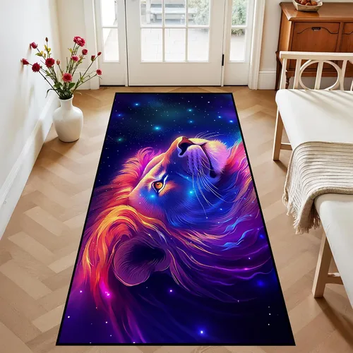 Miniatura 31 de Alfombra de Área Galaxia de 5' x 7', Dormitorio Sala de Estar para Niñas Niños Varones Alfombra Nebulosa Vórtex Tapetes Púrpura Azul Nube galaxy 1