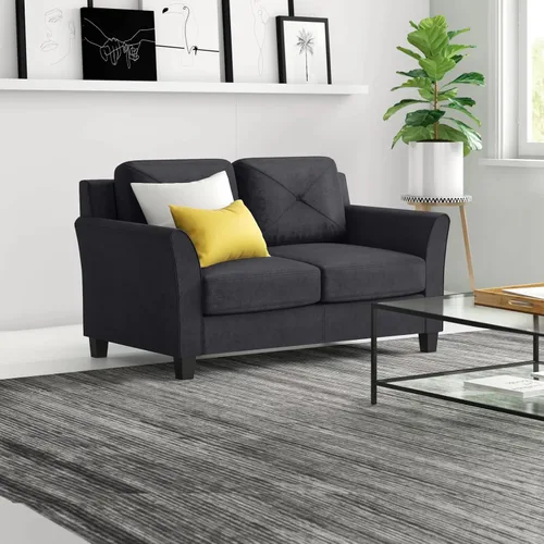 Miniatura 3 de Michanco Juego de 4 patas de sofá negras de 3 pulgadas, patas cuadradas de madera para muebles de sofá, sofá otomano