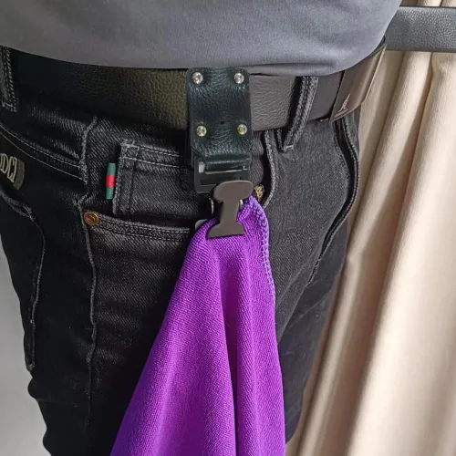 Miniatura 4 de Pinzas para guantes de trabajo, clip de herramientas de alta resistencia, cinturón de herramientas negro para toallas, guantes y otros suministros
