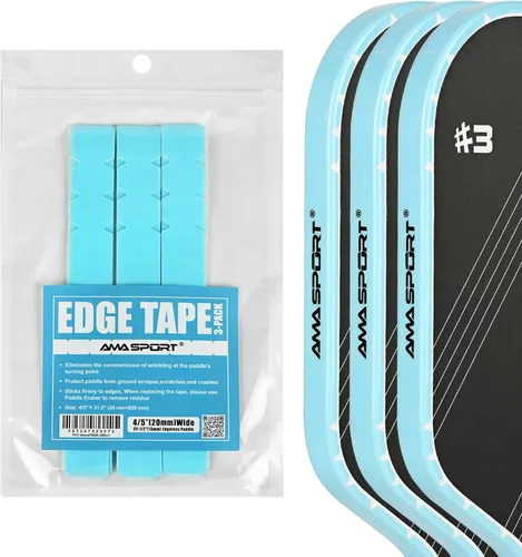 Miniatura 55 de PICKLETECH Cinta de protección de pala de pickleball – Protector de borde de cabeza de paleta – Cinta de protección de borde de raqueta ajuste