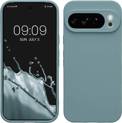 Miniatura 63 de kwmobile Funda compatible con Google Pixel 9 Pro - Funda protectora delgada de TPU para teléfono - Acabado mate suave - Negro mate