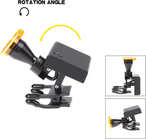 Miniatura 5 de Cabeza 5W para gafas con clip óptico tipo + caja de almacenamiento (5W)