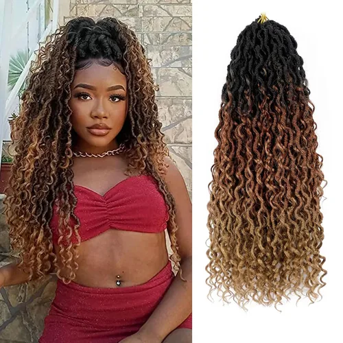Miniatura 15 de Goddess Locs - Cabello de ganchillo de 8 pulgadas, 6 paquetes de rastas sintéticas de cabello de ganchillo para mujeres negras, cabello suave 1b