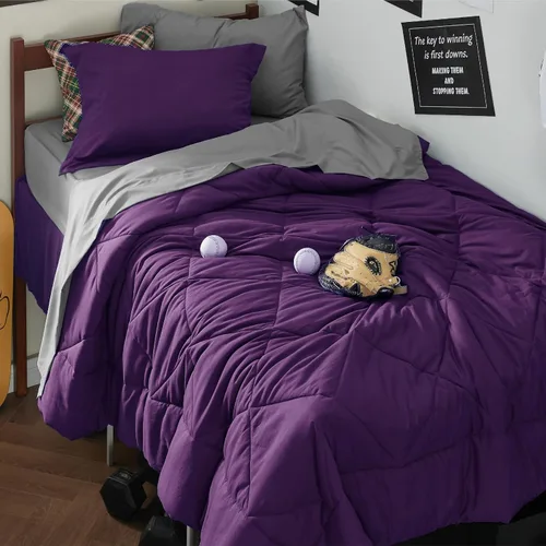 Miniatura 28 de Bedsure Juego de edredón tamaño King – Ropa de cama reversible de 7 piezas verde bosque, juego de cama tamaño King para todas las estaciones, cama