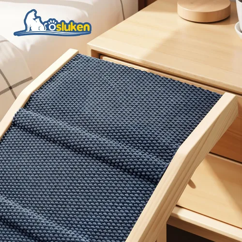 Miniatura 3 de Rampa para perros para cama, rampa plegable L63 W17 para perros pequeños y grandes, gatos, rampas para perros para camas altas de automóvil, alta
